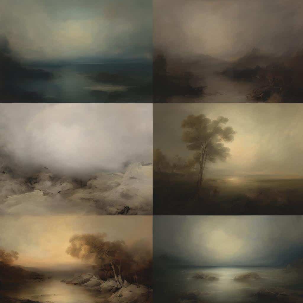 Ονειρετές τοπιογραφίες με επιρροές από διάσημα έργα τέχνης, εμπνευσμένες από την ιστορία της τέχνης και τη φύση, με σκοπό την εξερεύνηση της ομορφιάς και των συναισθημάτων στη ζωγραφική.